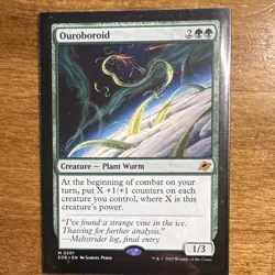 Magic: The Gathering Ouroboroid Edge of Eternities Mythic Green Full Art Foil - Image 1