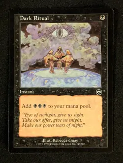 Dark Ritual [Mercadian Masques] - MTG Magic the Gathering - LP+/NM - Image 1