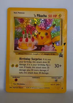 Pokemon TCG ______'s Pikachu - Celebrations: Classic Collection NM - Image 1