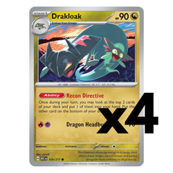 4x Drakloak - 159/217 - ME: Ascended Heroes (ASC) Pokemon Playset x4 - Image 1