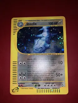 Pokemon Steelix H23/H32 Aquapolis Holo Rare Card English, Vintage Set - Image 3