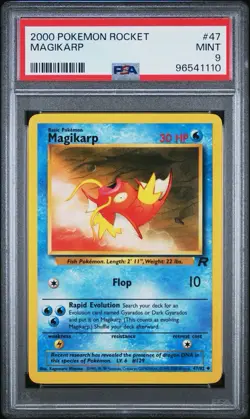 2000 POKEMON ROCKET #47 MAGIKARP PSA 9 - Image 1