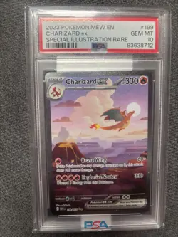 2023 POKEMON EN-151 SPECIAL ILLUSTRATION RARE #199 CHARIZARD EX PSA 10 - Image 1
