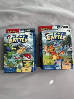 2023 POKEMON MY FIRST BATTLE 2 DECK SET SEALED BOX Pikachu Charmander Squirtle - Image 1