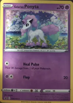 Pokemon Sword & Shield Promo Holo Galarian Ponyta SWSH013 Holo P NM - Image 1