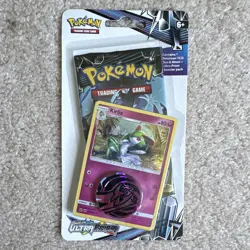 Pokemon TCG Sun & Moon Ultra Prism Blister Pack Kirlia Promo Coin Code 10 - Image 1