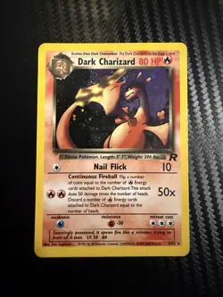Pokemon Team Rocket Dark Charizard Holo Vintage 4/82 - Image 1