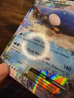 Pokemon Kyogre EX Promo Holo Basic 180HP XY41 XY 2015 MP-LP - Image 2