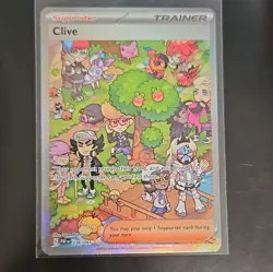 Pokemon Clive 236/091 Paldean Fates Full Art Holo Ultra Rare Trainer EN 2024 - Image 1
