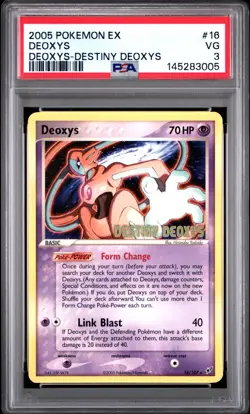 Pokemon Deoxys Stamped Promo - Destiny Deoxys - 16/107 - PSA 3 - Image 1