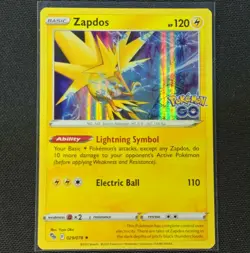 Zapdos - 029/078 - Holo Rare - Pokemon Go - Pokemon Card - LP - Image 1