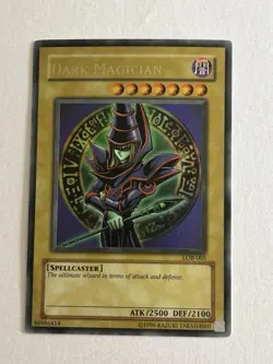 Yugioh Dark Magician Ultra Rare LOB-005 2002 HOLO Unlimited Vintage NM- PICS - Image 2