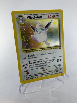 Wigglytuff 019/130 Base Set 2 Holo LP Vintage English Pokemon Card Half Swirl - Image 2