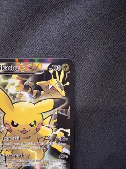 Pokemon Pikachu EX XY124 Promo Card Moderately Played Condition - Image 4