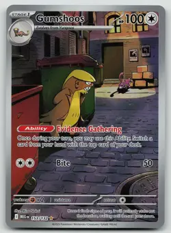 Pokemon Gumshoos 153/132 Mega Evolution Illustration Rare Holo NM - Image 1