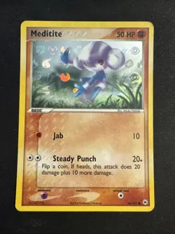 Meditite Reverse Holo EX Hidden Legends Card 66/101 Pokemon TCG - Image 1