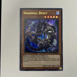 1x SHADDOLL BEAST - ULTRA RARE BLHR-EN083 1st Edt M/NM -Yu-Gi-Oh Hero's Revenge - Image 1