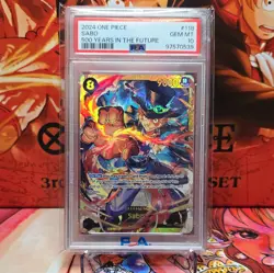 Bandai One Piece CCG Sabo Foil Special PSA 10 OP07-118 500 Years Future EN - Image 1