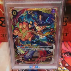 Bandai One Piece CCG Sabo Foil Special PSA 10 OP07-118 500 Years Future EN - Image 3