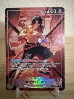 One Piece TCG OP16-001 Portgas D Ace Leader Alt Art Leader - Image 1
