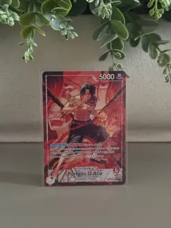 OP16-001 Portgas.D.Ace Leader Alt Art The Time To Battle One Piece TCG English - Image 1