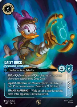 Daisy Duck - Paranormal Investigator Promo Disney Lorcana 23 NM - Image 1