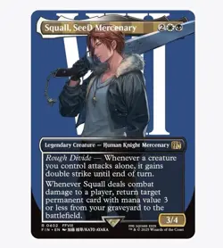 Squall, SeeD Mercenary (Borderless) Final Fantasy (FIN) -MTG Rare #402 | Regular - Image 1