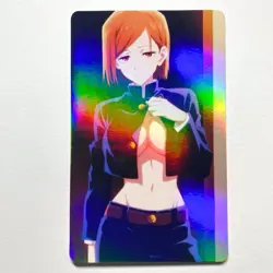Jujutsu Kaisen Nobara Kugisaki Sexy Doujin Waifu Girl Anime Art Goddess Card - Image 1
