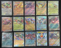 Pokemon Holo EX Card Lot of 15, English (As Pictured), SV, ME, NM, Unplayed - Image 1