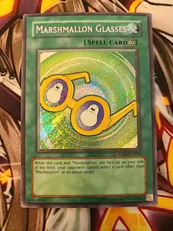 PP01-EN004 Marshmallon Glasses Secret Rare Unlimited Edition NM Yugioh Card - Image 1