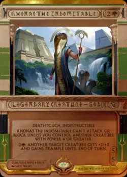 MTG English Rhonas the Indomitable NM Foil Amonkhet Invocations - Image 1