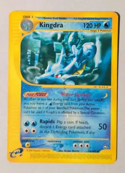 Kingdra Aquapolis 19/147 Non-Holo, e-Reader Vintage Pokemon Free Card Included - Image 1