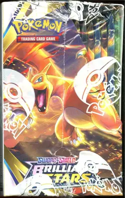 SWSH Brilliant Stars SEALED Booster Box (36 Packs of Pokemon Cards) - Image 3