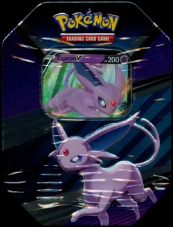 V Heroes Tin SEALED Espeon V (4 Booster Packs Pokemon Card) - Image 1