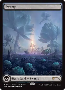 Swamp (0033) -Foil Near Mint MTG Secret Lair Showdown - Image 1