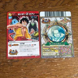 One Piece Miracle Battle Carddass Promo Set 5 Cards including Luffy Ace Hancock - Image 3