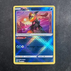 Radiant Greninja 046/189 Pokemon Astral Radiance Radiant Ultra Rare Card NM - Image 1