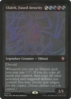 Ulalek, Fused Atrocity (0147) (Display Commander) (Thick Stock) - Foil Etched - - Image 1
