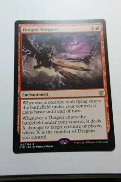 MTG Dragon Tempest x1- -Dragons of Tarkir-Lightly Played - Image 1