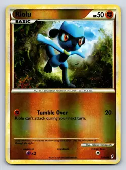 Riolu 50/95 Uncommon Call of Legends Pokemon Reverse Holo Moderately Played - Image 1