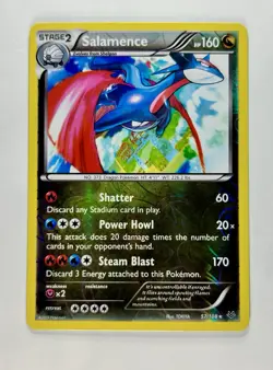 Salamence 2015 Pokemon XY Roaring Skies Reverse Holo Rare #30/122 * Light Play - Image 1