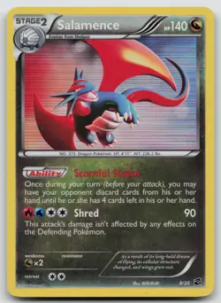 Salamence 8/20 Holo Rare Dragon Vault Pokemon Holo Lightly Played - Image 1