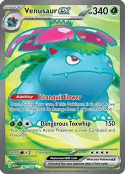 NM-Mint Venusaur ex - 182/165 - Ultra Rare Pokemon Scarlet and Violet 151 - Image 1