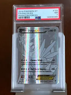 Pokemon Dialga ex 122 Phantom Forces PSA 7 - Image 1