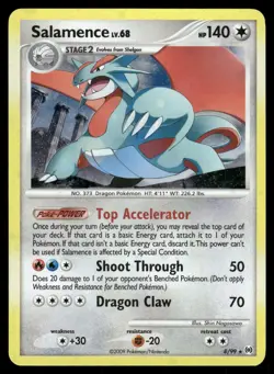 Salamence 8/99 Holo Holo Rare Arceus Pokemon Holo Heavily Played - Image 1
