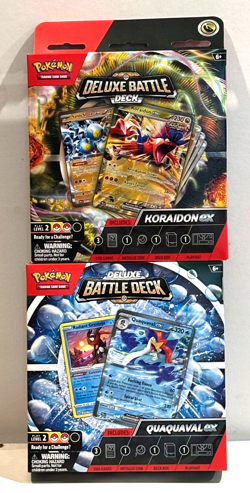 Pokemon TCG: Koraidon/Quaquaval ex Deluxe Battle Deck Level 2 NIB Lot of 2 - Image 2