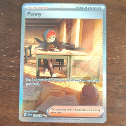 Pokemon TCG Penny 252/198 SV01 Scarlet & Violet SIR Full Art Holo English - Image 1