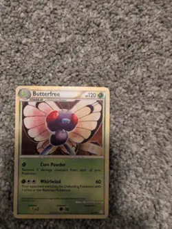 HP Pokemon TCG Butterfree 16/123 HeartGold & SoulSilver 2010 Rare Regular - Image 1