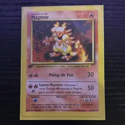 Magmar 36/102 Base Set 1st Edition French Uncommon Regular 50 HP 1999 - Image 1