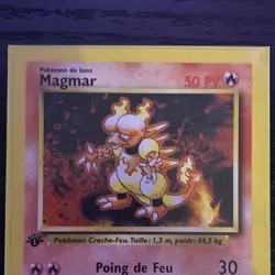 Magmar 36/102 Base Set 1st Edition French Uncommon Regular 50 HP 1999 - Image 2